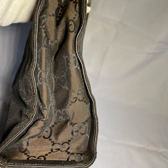 Gucci nylon monogram bamboo tote bag - Picture 4 of 12